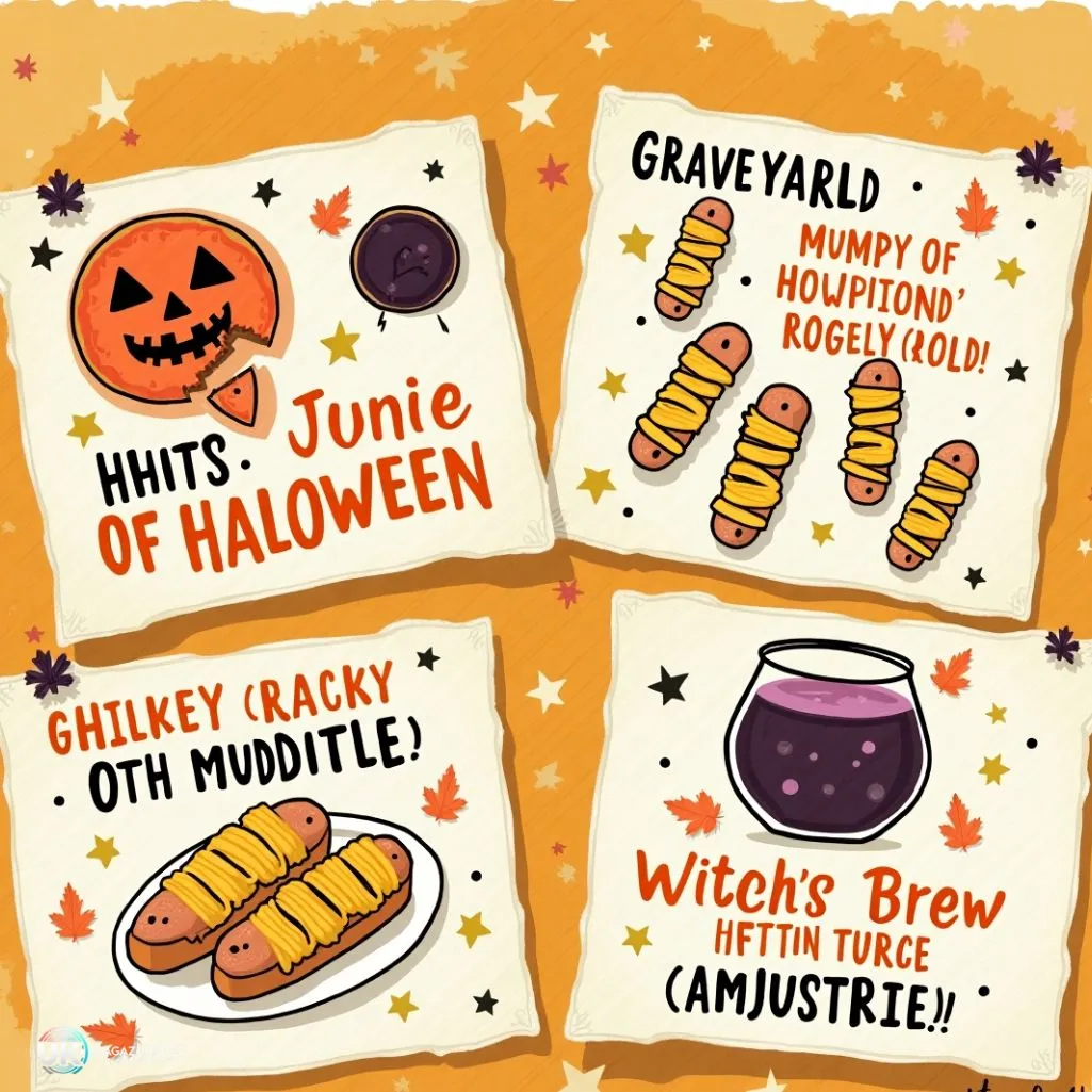 Food Puns for Halloween Cards